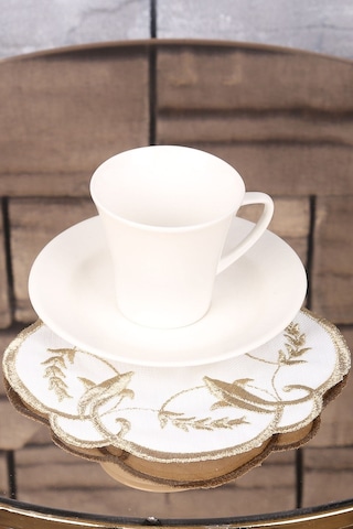 Sarmaşık Gold Linen Keten 6'lı Kahve Yanı Kokteyl Sunum Peçetesi
