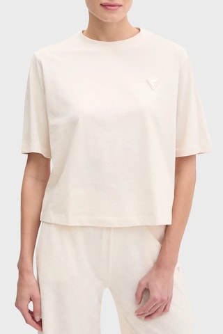 Guess Bayan T Shirt V4bı21 I3z14 G6k5 Ekru Ekru