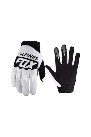 Fox Nfg-11 Korumalı 4 Mevsim Motosiklet Eldiveni - Beyaz