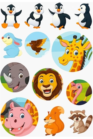 60 Çıkartmalı Sticker Kitabı Ormanlar - Çocuklar İçin Eğitici Ve Eğlenceli Hayvan Kitabı