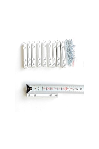 10x20 Sineklik Menteşesi Plastik 10'lu Beyaz - Mobilya Kilitleri - Tek Ebat Mobilya Kilitleri
