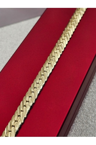 Xuping Burma Model İşlemeli Gold Renk Çelik Bileklik Altın