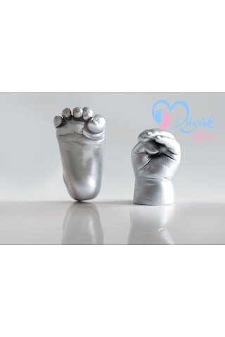 Küçük Izler Bebek El Ve Ayak Kalıp Ve Döküm Tozları (Aljinat Ile)