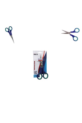 Paslanmaz Çelik Kauçuk Kaplı Ergonomik Sap Küçük Boy Makas 5 ½" & 14 Cm