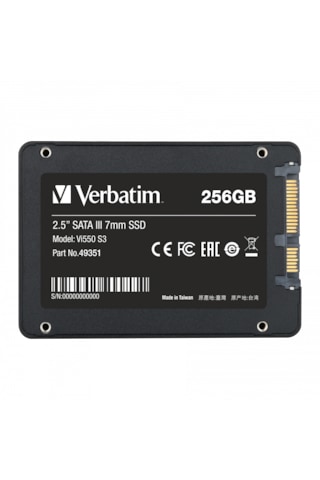 Verbatim Vİ550 S3 2.5" 256 GB Sata 3 SSD