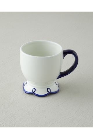 English Home Lovely Loop Dolomite Kupa 320 Ml Lacivert