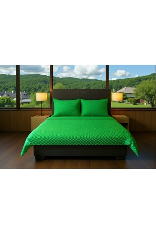 Shules Collection Puantiyeli Çift Kişilik Çarşaf Takımı 1 Adet Çarşaf + Adet Yastık Kılıfı Çok Renkli