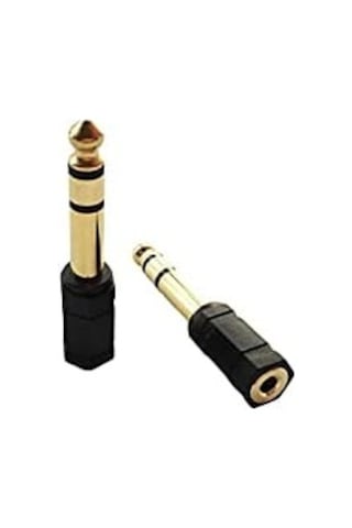 Ars Stereo Kulaklık Mikrofon Adaptörü 6,3mm Erkek To 3,5mm Dişi Gold Jak