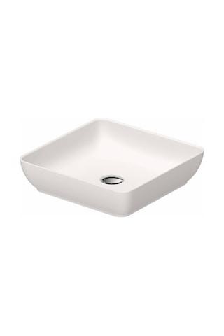 Duravit - Sivida Durocast Kare Çanak Lavabo 40 Cm Mat Beyaz - 2660013200- Beyaz