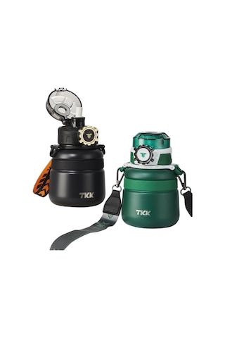 Tkk Çelik Çocuk Matarası 600 Ml Siyah Panter