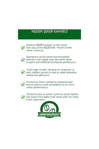Şeker&Kahveci Yumuşak İçim Orta Kavrulmuş Taze Çekim Türk Kahvesi 1 KG