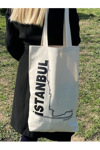 Aysun Bayhan Konsept 300 Gram Tek Baskılı Kanvas Alışveriş Çantası 32×40 cm