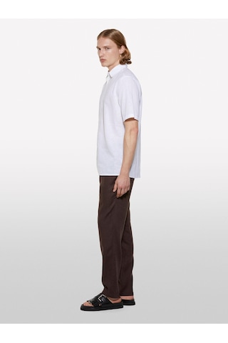 Sisley Keten Karışımlı Regular Fit Kısa Kollu Gömlek Erkek Beyaz Gömlek - 325p51fcsq03k