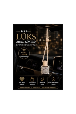 Taşlı Simli Işıltılı Araç Kokusu Taşlı Simli Işıltılı Araç Kokusu