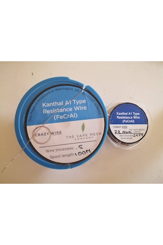 Crazy Wire Kanthal A1 22 AWG Makara Tel 25 Feet