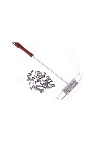 Ximistore9 Bbq Markalama Demiri - 55 Harf Ve Boşluk İçeren, Etlere Özelleştirilmiş Mesajlar Yapistırabilen Alüminyum Alaşım Isı Gösterge Çok Renkli