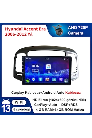 Hyundai Accent Era 2006-2012 Yıl Multimedya Carplay 4gb Ram 64gb