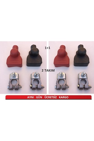 264 Gr 2 Takım Kurşun Akü Kutup Başı Otomotiv-marin Kapaklı