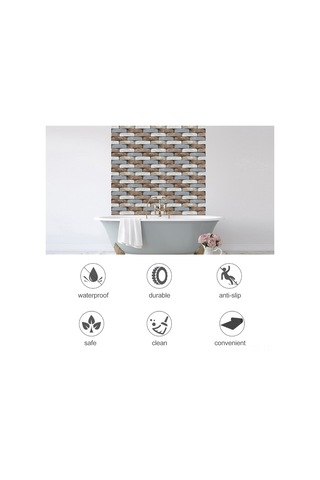 Skycity Pvc Duvar Stickerı, Mermer Desenli, 30x30cm, 60g, Kolay Yüklenir, Dekoratif Duvar Kaplama Diğer