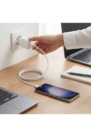 Buffer 45w Süper Hızlı Şarj Seti Usb-c Power Adapter + 5a 1m Type-c Kablo