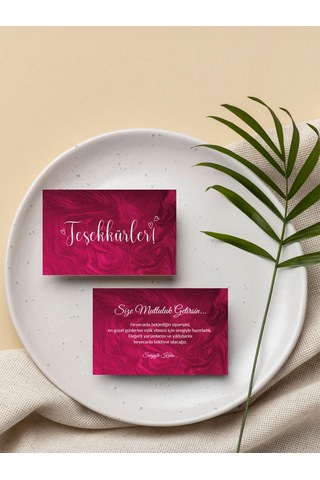 100 Adet Çift Yön Kargo Paketleme Teşekkür Kartı Pytktskk41