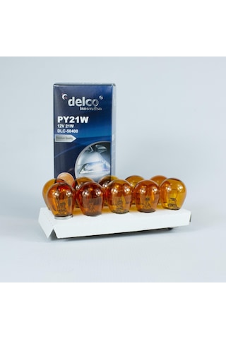 Delco U.s.a P21w Naturel Amber 93 Sinyal Ampulü 12 Volt 10 Adet Bau15s