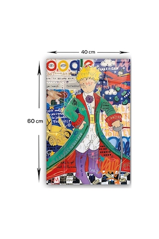 Cam Tablo Popart Serisi Küçük Prens 30cm X 40cm