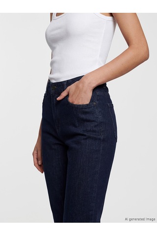 Lcw Grace Mavi Straight Fit Kadın Jean Pantolon
