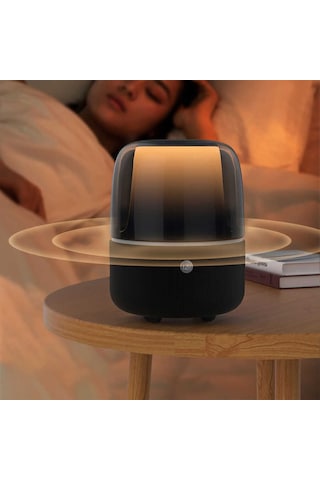 Bluetooth Kablosuz Hoparlör Rgb Işıklı Ve 360 Stereo Sesle Taşınabilir Dış Mekan Eğlencesi Beyaz