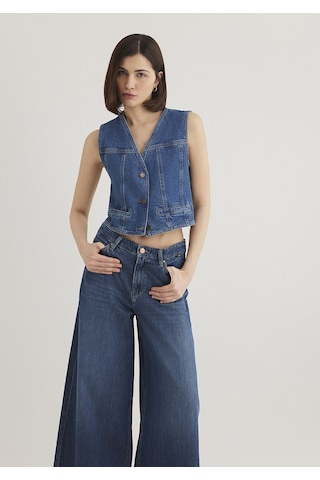 Mavi - Merlin Tencel X Refıbra Denim Yelek 1110265-85670 Mavi