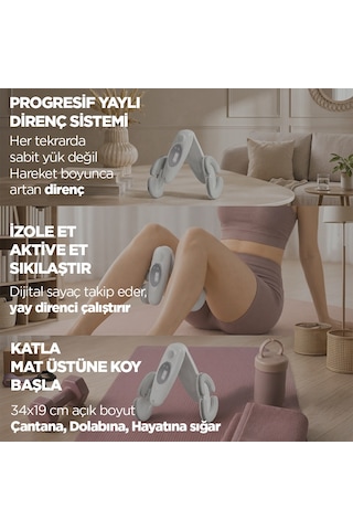 İç Bacak Egzersiz Aleti Thigh Master Kegel Cihazı Pelvik Taban Kas Aleti Kalça ve Kol Sıkılaştırıcı