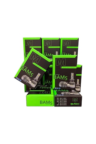 Mach Bam5 9006 Led Xenon Şimşek Etkili 6400 Lm