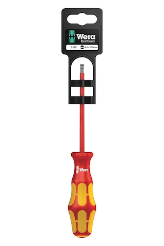 Wera 160 İ Sb Vde Yalıtımlı Düz Tornavida, 0.8 X 4 X 100 Mm