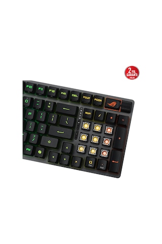 Asus Rog Strix Scope Iı 96 Wireless Rx Red Switch Rgb Mekanik Kablosuz Gaming Klavye