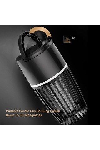 Xiyyadms Ev Ve Dış Mekan Usb Şarjlı Led Elektrik Şoklu Ateşleme Işığı - 360 Mor Işık, Gürültüsüz, Sağlıklı, Temizlenebilir Kapağı