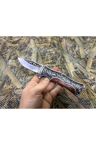 Haps Bugs Özel Kabartmalı Motif Kamp Çakı Siyah