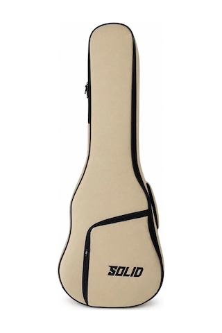 Solid Case Lux Akustik Gitar Gigbag Bej Mavi