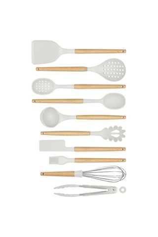 Valletta Matis Stantlı 11 Parça Servis Seti - Beyaz Beyaz