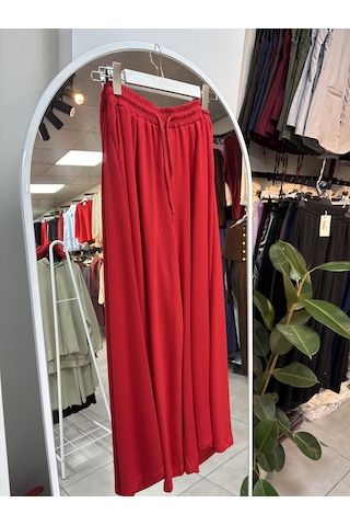 Nirva Butik Kapşonlu Fermuarlı Takım Pantolon Etekli Owrl Kırmızı
