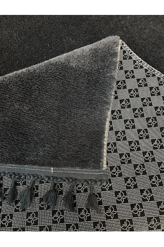 Saraz Halı Comfort Puffy Peluş Halı Salon Koridor Mutfak Banyo Halısı 40x60antrasit Antrasit