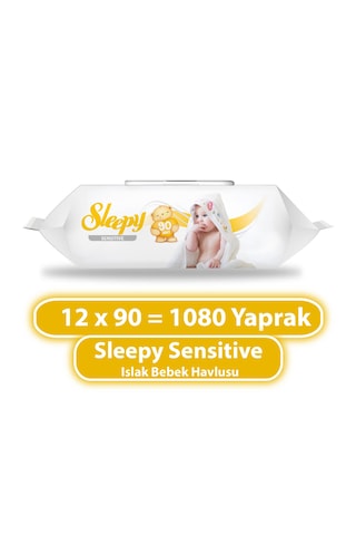 Sleepy Sensitive Islak Havlu 12X90 lı
