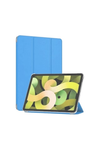 Apple Uyumlu iPad 2 / 3 / 4 Smart Cover Arkası Şeffaf Tablet Kılıfı