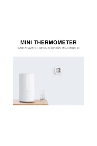 Youtek Beyaz Mini İç Mekan Sıcaklık Nem Ölçer - Ev Ofis Lcd Gerçek Zamanlı Tespit Cihazı Dahili Pil