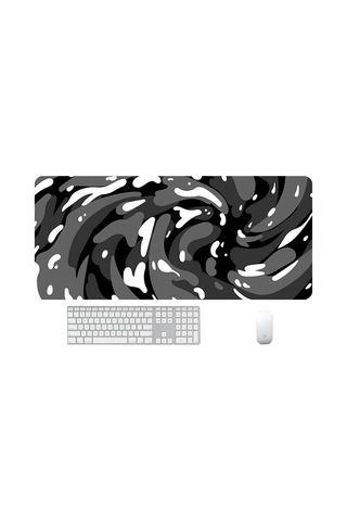 Oyuncu Mouse Pad'i, Dikişli Kenarlı 900x400x3mm Ekstra Büyük Mouse Pad, Büyük Ağır Kalın Rahat Katlanabilir Yıkanabilir Mat
