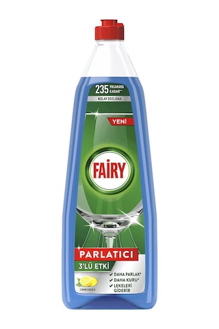 Fairy 3’lü Etki Bulaşık Makinesi Parlatıcısı, Sıvı, Limon Kokulu,