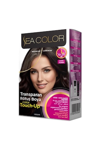 Sea Color Touch-up Transparan Vegan Rötuş Boya Seti 75+75 Ml Siyah Tonlar İçin