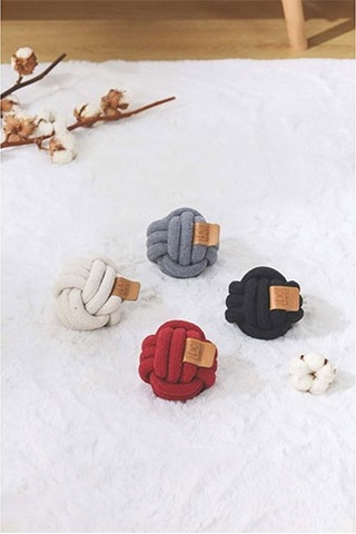 M-pets Coto Örgü Top Köpek Oyuncağı Beyaz 9,5 Cm 244-50037.01