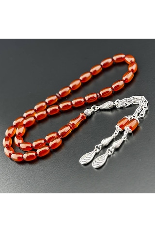 Sıkma Kehribar Tesbih Hcz-model Grdvbw Turuncu