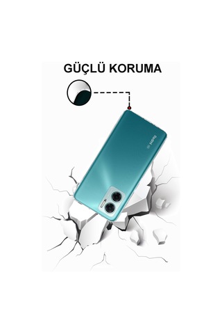 Xiaomi Redmi Note 11E ile Uyumlu Kapak Kamera Korumalı Tıpalı Şeffaf Silikon Kılıf
