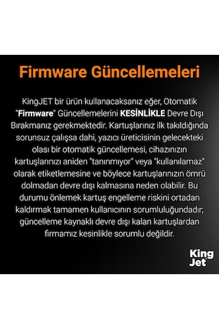 Kingjet Hp Officejet Pro 6600 Uyumlu Yüksek Kapasiteli 4 Renk Takım Çipli Uyumlu Kartuş